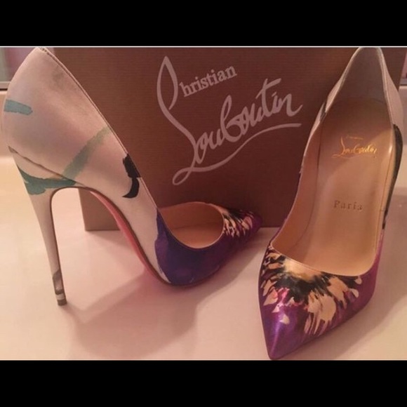 christian louboutin pigalle follies 100 printed satin pumps christian louboutin pigalle follies 100 printed satin pumps